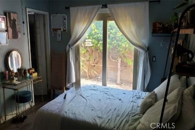 Family room used as a bedroom with a full bathroom