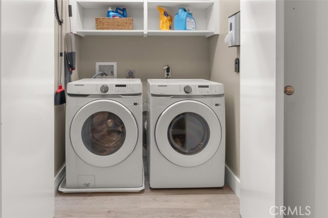 Interior Side-By-Side Laundry w/ Extra Storage