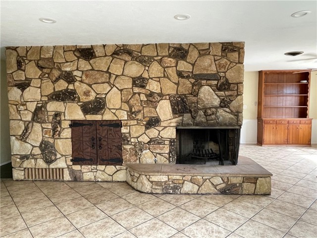 rock fire place wall