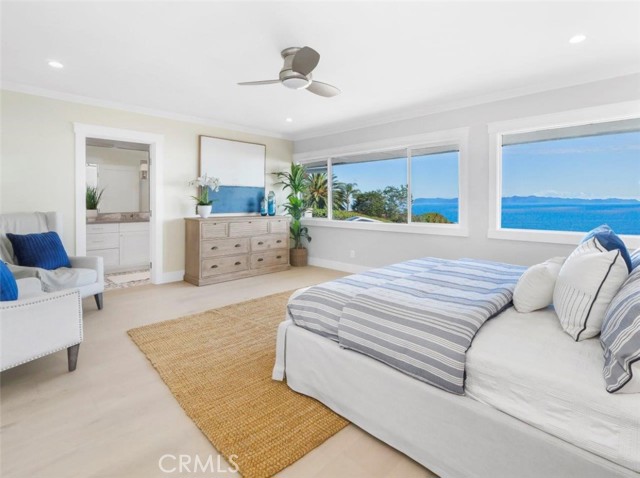 Another master bedroom photo with ocean/island views!