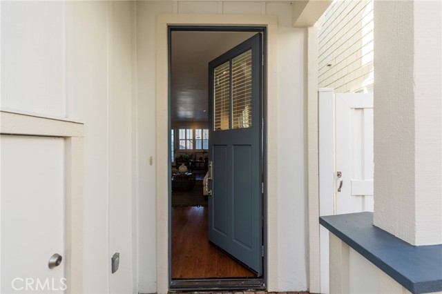 Entry with extra storage to the left of the front door for tools or whatever!