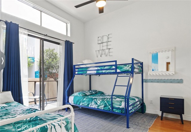 Front bedroom with bunk beds and trundle bed