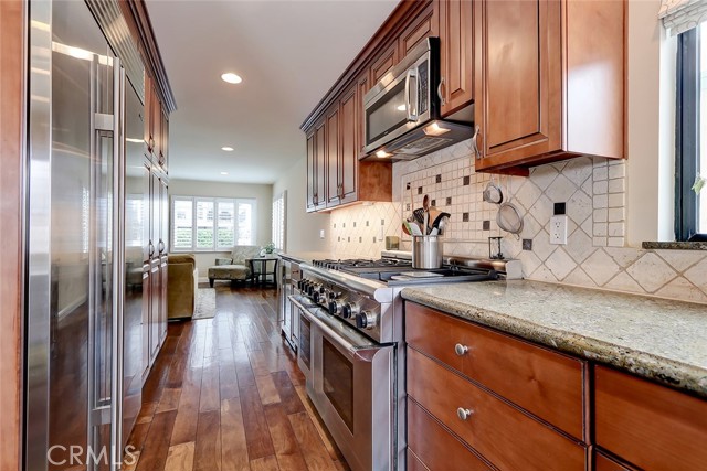 Granite countertops in remodeled kitchen