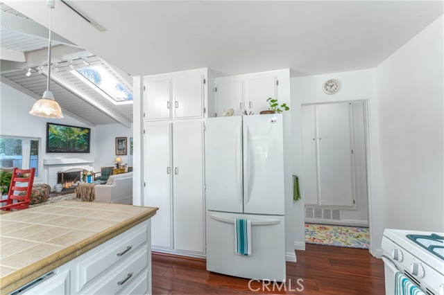 Kitchen open to living room.