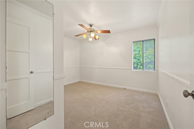 Separate entrance to the largest bedroom at the front the house .