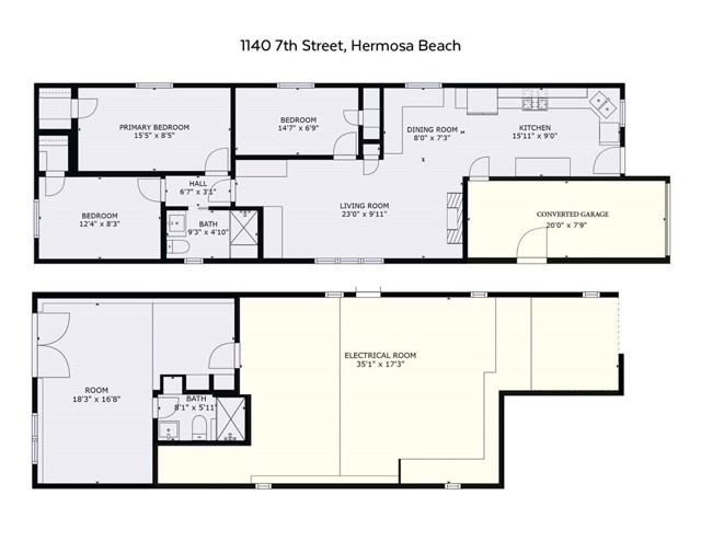 1140 7th Street, Hermosa Beach, California 90254, 3 Bedrooms Bedrooms, ,1 BathroomBathrooms,Residential,For Sale,7th,SB25007246