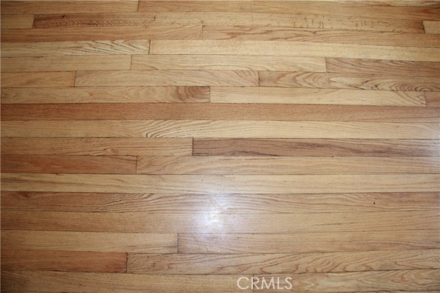 Hardwood floors in both units