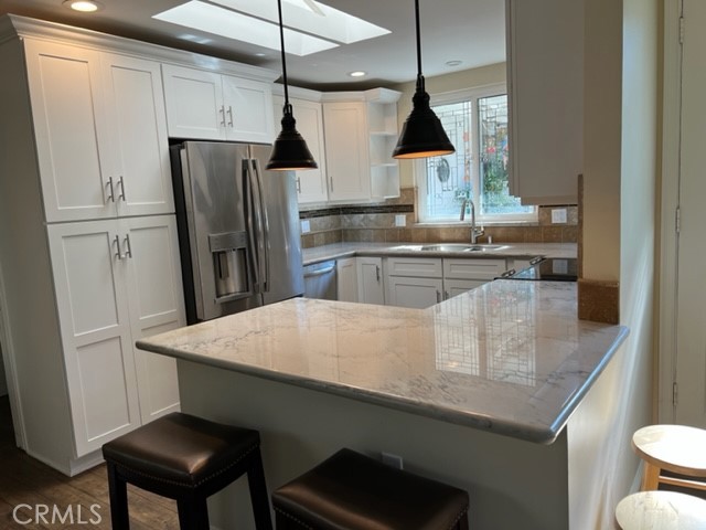 Lots of counter space and light.