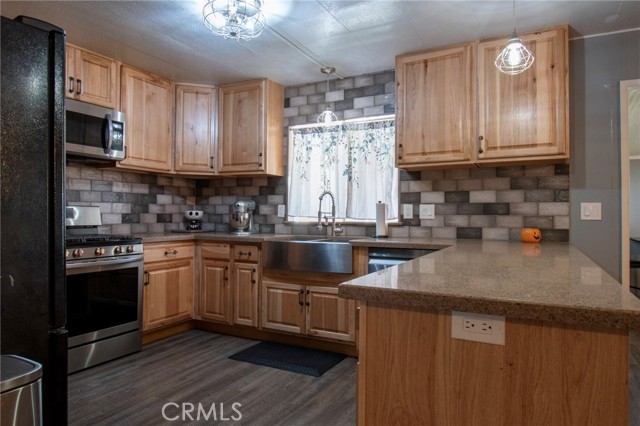 Remodeled Kitchen with stainless steel appliances