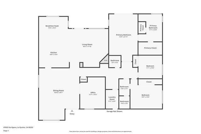 Detail Gallery Image 37 of 37 For 47935 via Opera, La Quinta,  CA 92253 - 4 Beds | 2/1 Baths
