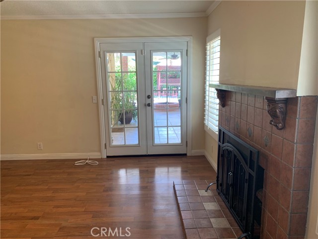 fireplace at family room