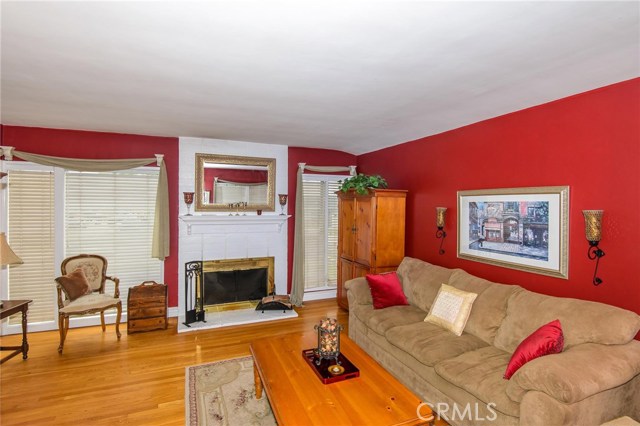 Family room with gas fireplace. Family room with gas fireplace.