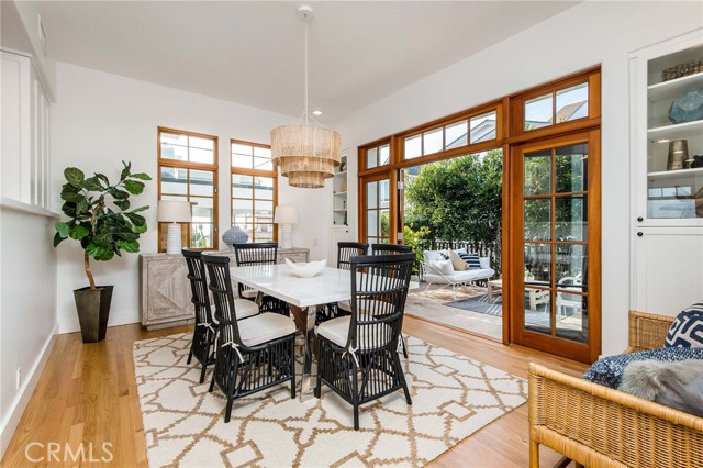 Spacious dining room right off the kitchen, opens to front patio.