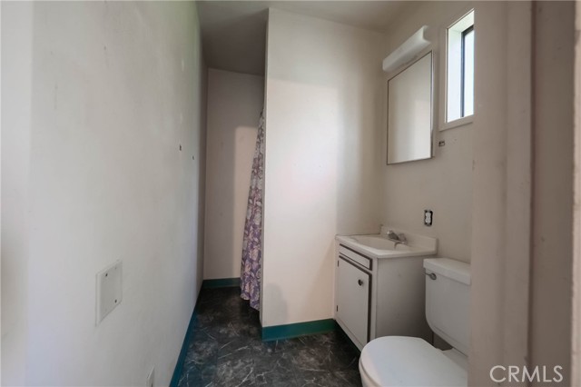 bathroom in garage