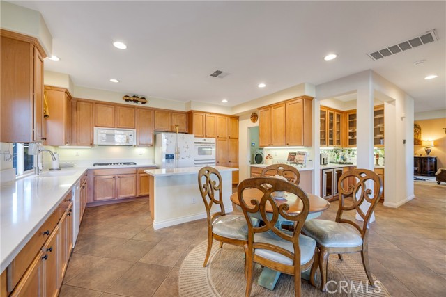 Wide-open kitchen space.