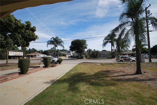 View toward the street