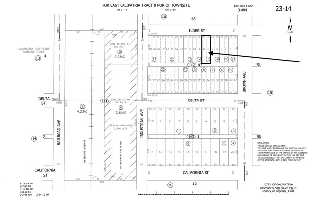 Detail Gallery Image 1 of 1 For 0 Lot 7&8 Elder St, Calipatria,  CA 92233 - – Beds | – Baths