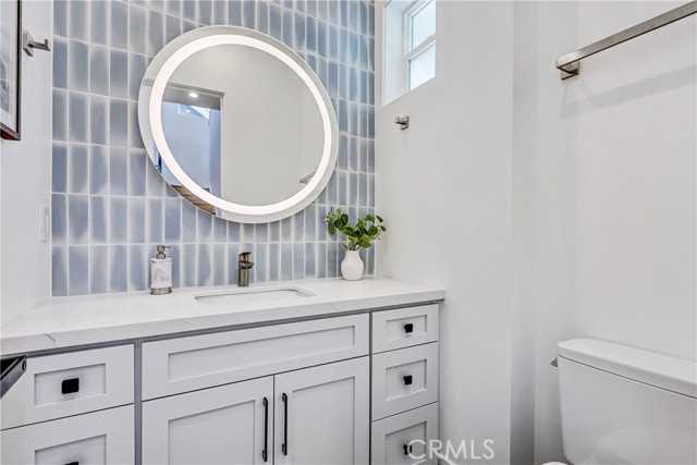 Powder room on main level Powder room on main level