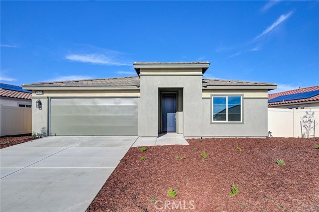 1630 Easton Lane Beaumont, California New single story home in active adult 55+ community at Altis with 2 bedrooms plus den, 2 baths and 2-car garage. This amazing floor plan combines a spacious home design with a variety of home options to fit your needs. Home also includes stainless steel appliances, upgraded shaker cabinets with White Thermofoil, Double Doors at Den, Granite counters in the kitchen, Quartz counters in the bathrooms and upgraded flooring. Home has Prairie exterior ready for move-in December 2022.