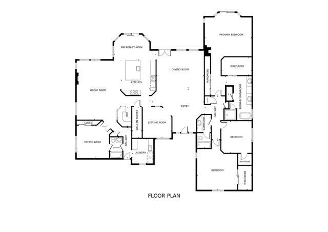 Look at this wonderful single story floor plan. This could be your forever home! This floorplan is a good representative of the actual floorplan but isn't 100% accurate.