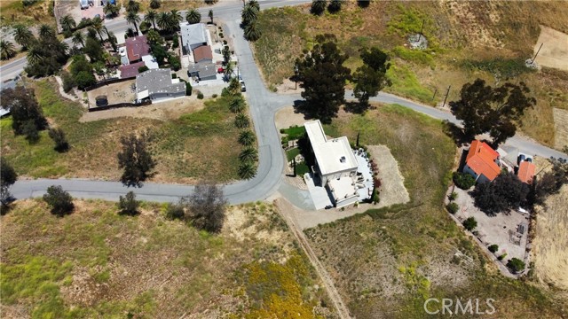 Bird's eye view, showing highlighted area, estimated lot lines from the Riverside County satellite overlays.