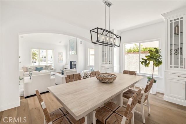 Dining room and built in cabinetry