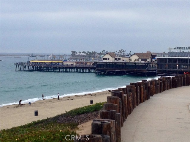 Walk outside the building and you are on the walkway, leading north to Redondo Beach's Pier