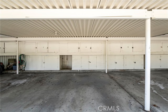 Carport 66 Space 4 with extra lower storage cabinet