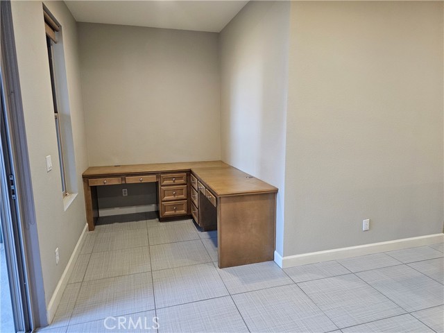 Work space close to the kitchen.