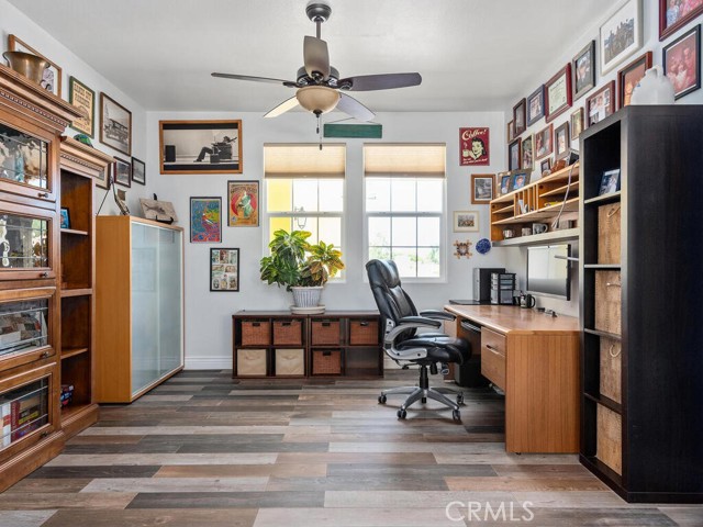 Formal dining room, off the great room, currently used as an office