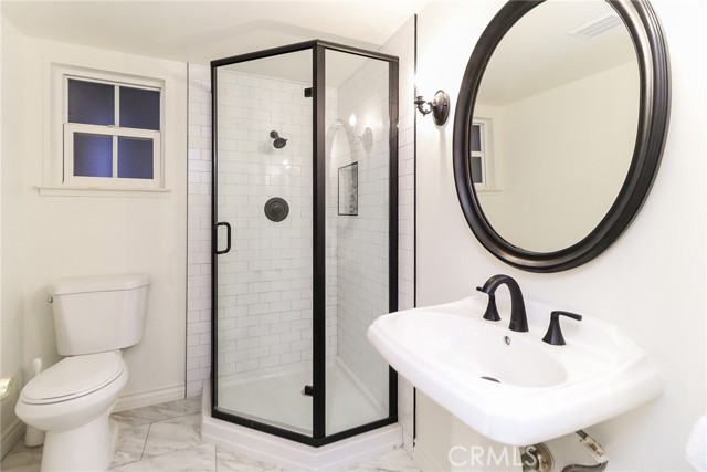 Remodeled bathroom.