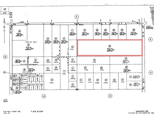 Assessor's Map - highlighted lot