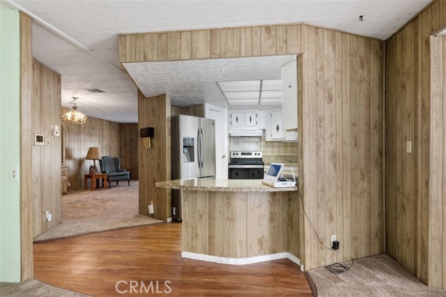 Dining room adjoining the well appointed kitchen