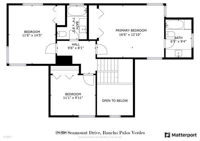 Upper Floor Floor Plan
