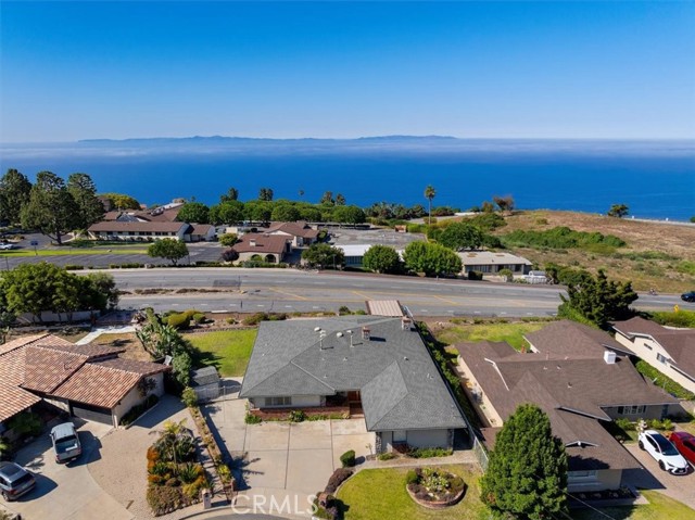 Drone of house, with ocean proximity views.