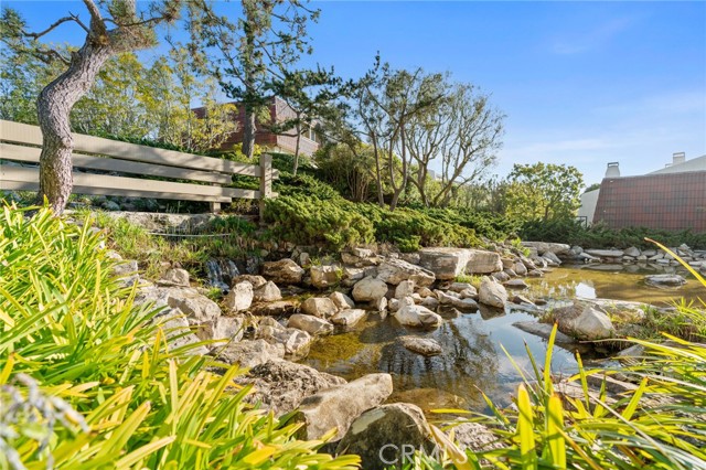 Beautiful water falls surround the sprawling grounds.