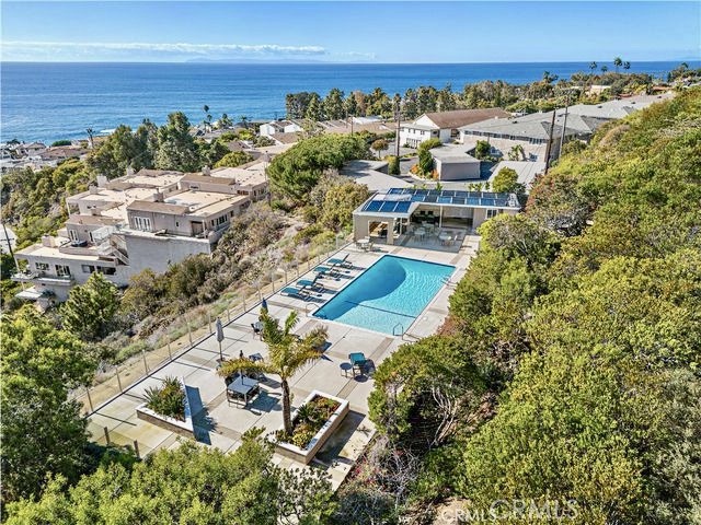 Aerial view of community pool