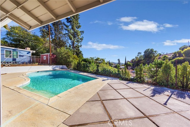 Backyard pool and patio