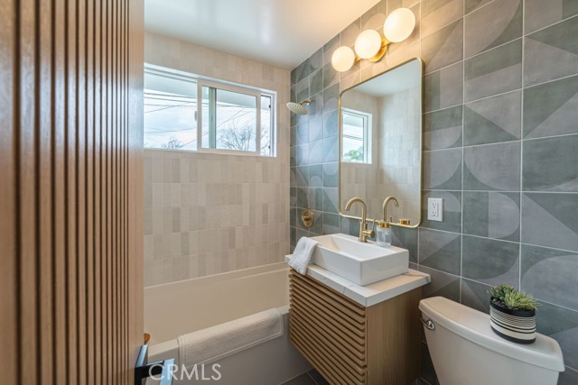 Hall Bath with soaking tub and shower
