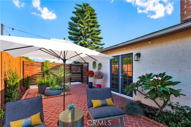 Living room patio, toward LR doors