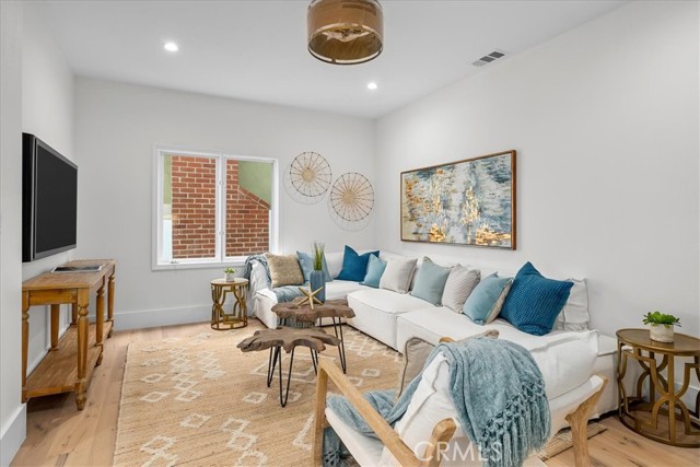 Family room off of kitchen.