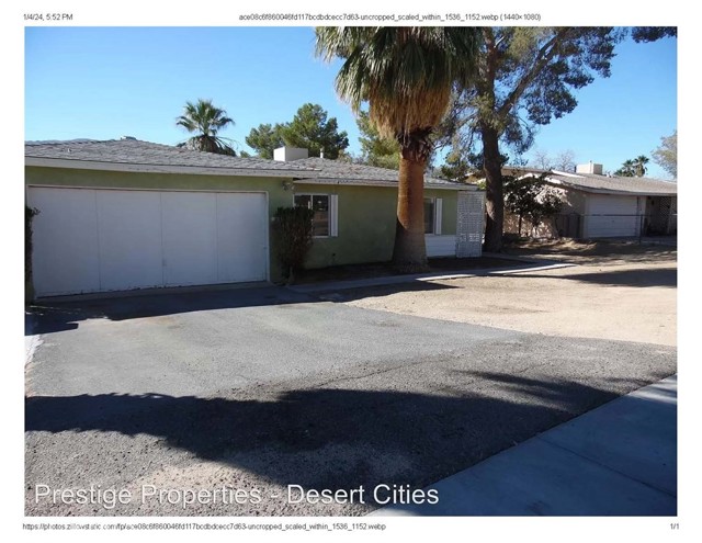 Detail Gallery Image 1 of 6 For 73163 Sun Valley Dr, Twentynine Palms,  CA 92277 - 2 Beds | 1 Baths