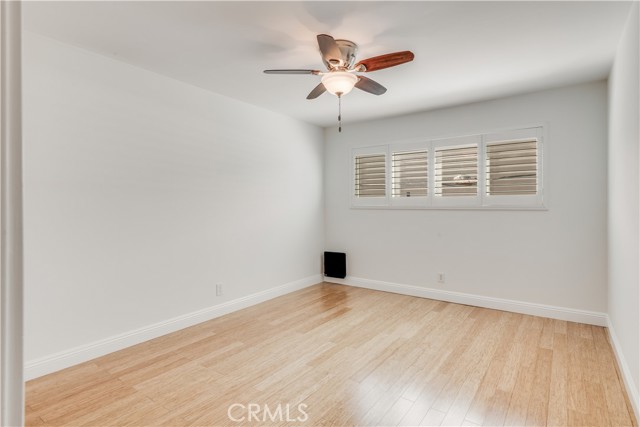 Bedroom with ceiling fan