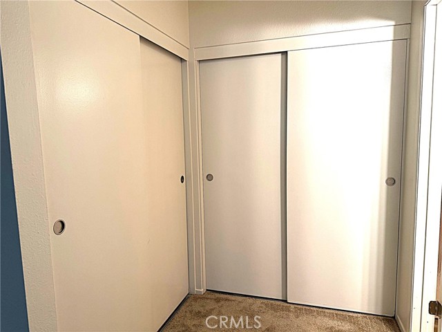 A whole corner of closet space.