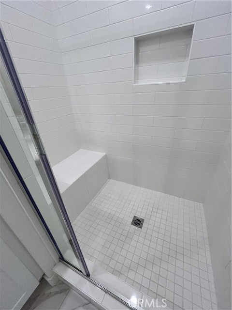 Primary walk-in shower