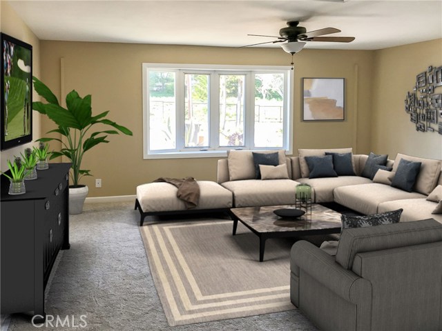 Multi purpose room used as a family room-photo staged-furniture not included