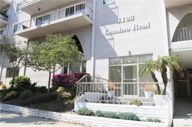 Secured entrance, with two guest parking spaces available