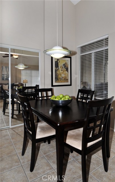 Another view of dining area.  Just outside window is private front patio.