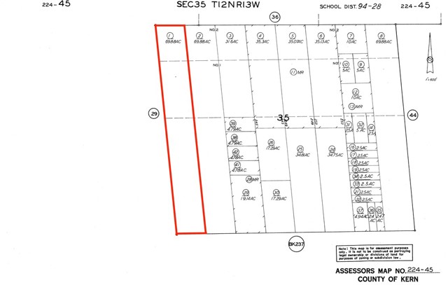 Detail Gallery Image 2 of 2 For 0 Parcel 224 450 01 00, –,  CA 93561 - – Beds | – Baths