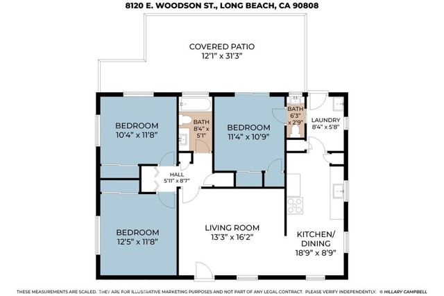 Detail Gallery Image 34 of 34 For 8120 E Woodson Street, Long Beach,  CA 90808 - 3 Beds | 1/1 Baths